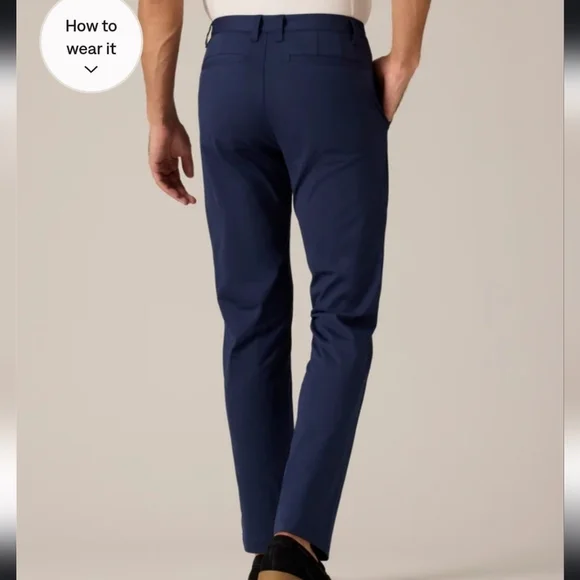 Rhone Men's Cummuter Pant Classic Navy Blue 38x31 Style 100036